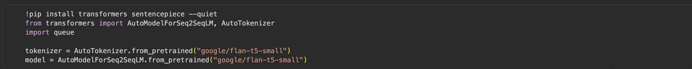 Setup & Model Initialization