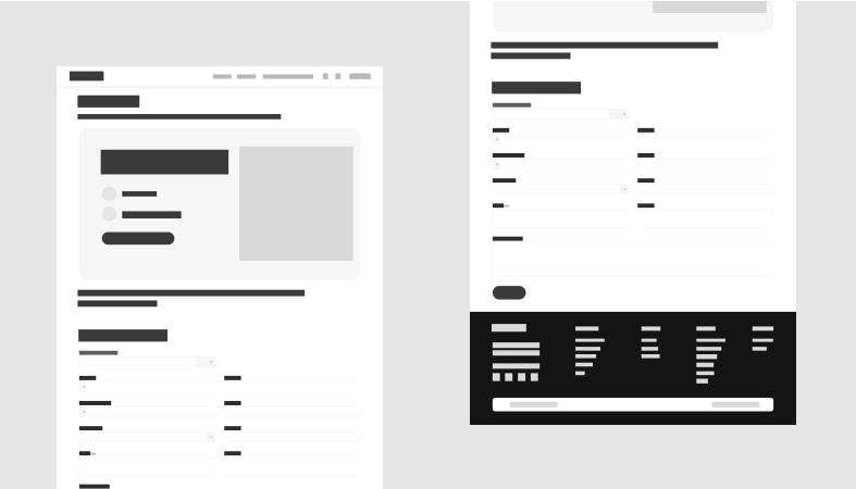 Simple Contact Page Sketch