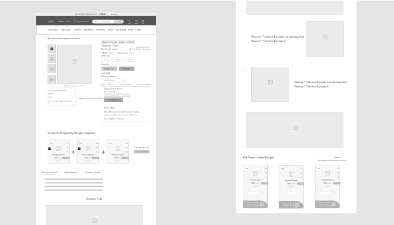 Product Detail Page for E-commerce