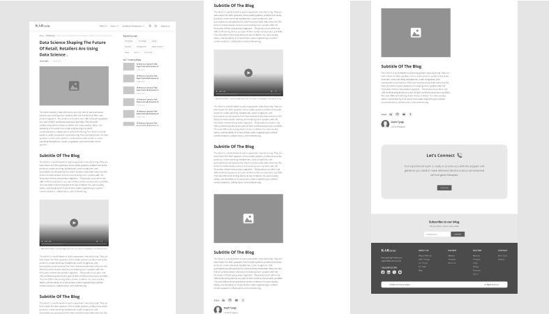 Blog Post Page Design